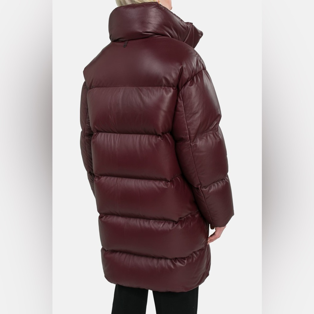 🔥🔥🔥 MACKAGE Quilted Leather coat 'Saya' burgundy - Picture 4 of 14